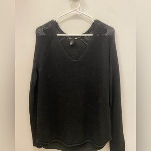 H&M, light black sweater